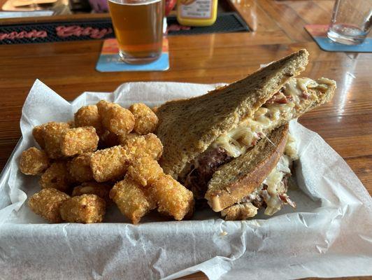 Ruben with tater tots