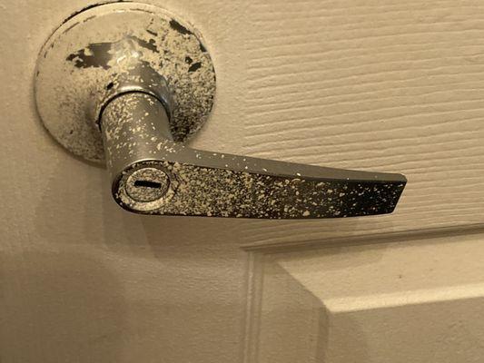 Bathroom door handle