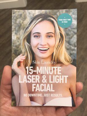 Free first time 15 minute laser and light facial