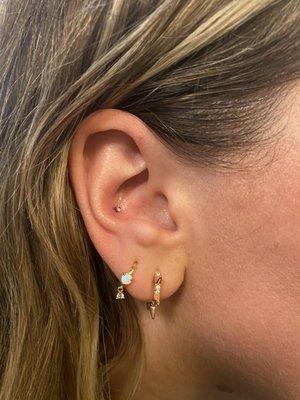 Conch piercing!