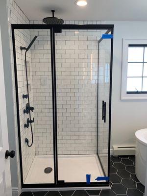 Matte Black shower