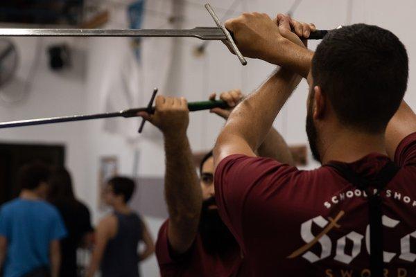 Historical fencing/sword fighting classes at SoCal Swords