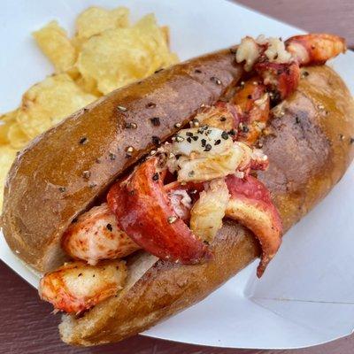 Captain's Hot Buttered Lobster Roll - $24 (as of July 2021)  Definite recommended!