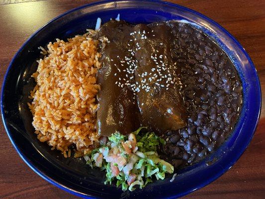 Enchiladas en Mole