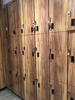 Locks are now on the lockers