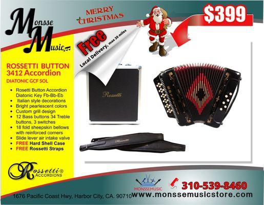 Rossetti 3412 Button Accordion