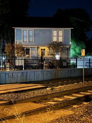 Located right next to the railroad tracks is one of the Creepiest Houses in America. The Michael Meyers House from the Movie Halloween.