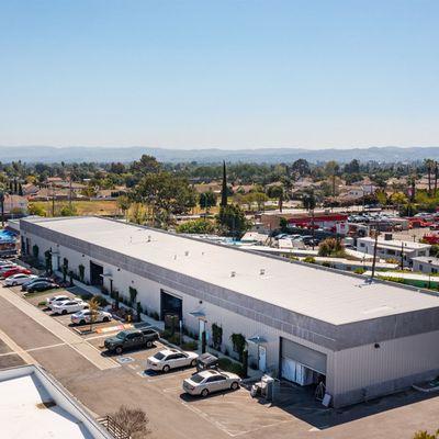 Here is an aerial view of our warehouse located in Montclair, CA