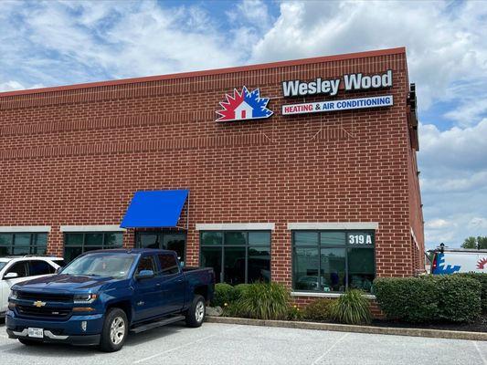 Exterior of Wesley Wood office, July 2022