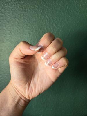 French gel  manicure by Cindy