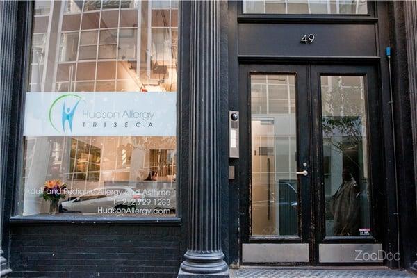 Welcome to Hudson Allergy, in the heart of Tribeca at 49 Murray Street, between Church and West Broadway.