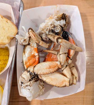 Crabs plated separately due to allergies