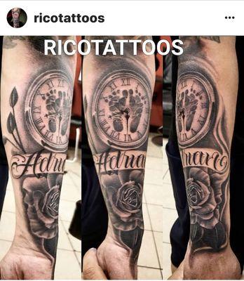 Rico doing some of his awesome work. (Appointments only)