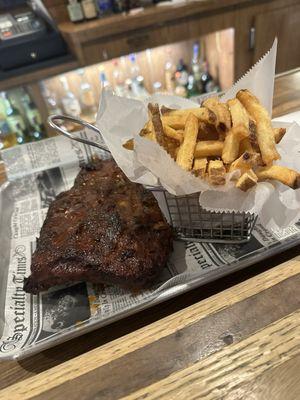 Ribs and fries