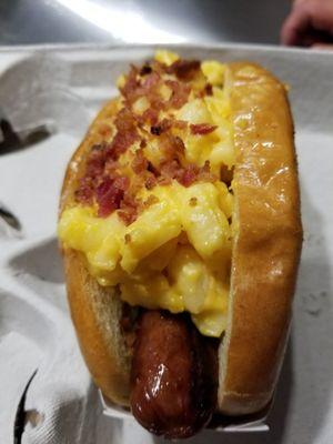 Mac and cheese dog