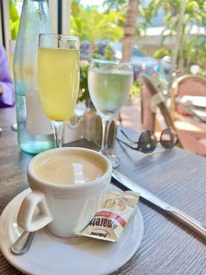 Latte and Mimosa