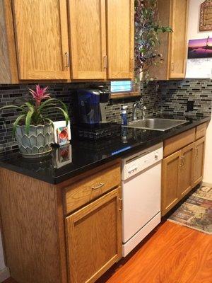 Countertops and floors