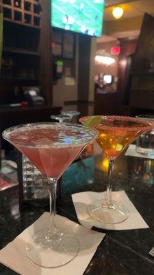 French martini and watermelon martini