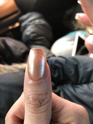 Cracked nail