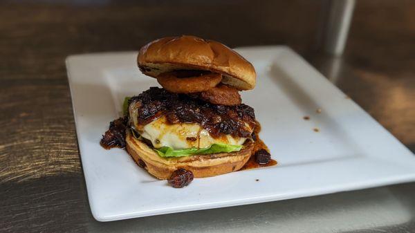 Bacon jam burger