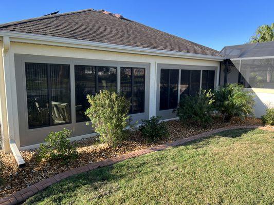 Lanai enclosed with windows