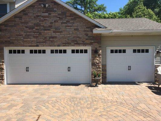 Sectional garage door installation