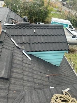 During Roof install