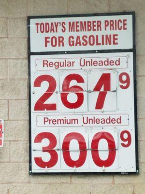 Today's gas prices