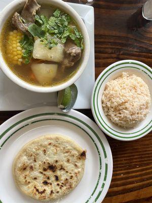 Beef Soup, Pupusas