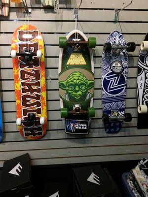 Novelty collections of Star Wars skate boards for your collector's out there.