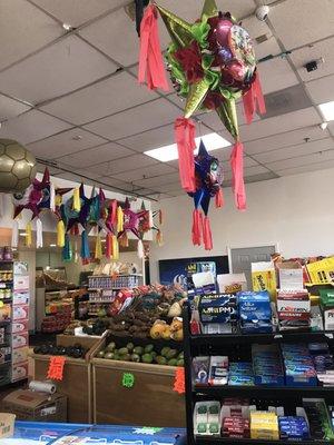 Piñatas, produce, etc.