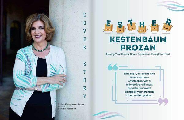 Most Influential Women in Supply Chain, 2021 - Esther Kestenbaum Prozan (President, Ruby Has Fulfillment)