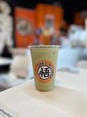 #C-T3. Iced Matcha Milk Tea (-)