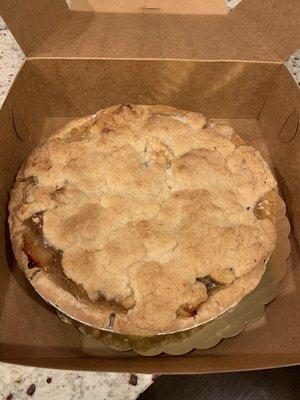 Gluten free apple crumb pie