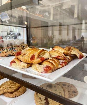 Assorted pastries, lobby coffee bar.