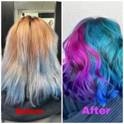 Color transformation by students Savannah and Angelica!