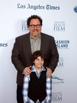 Jon Favreau (writer, director, actor) and Emjay Anthony (actor) at "Chef" for the Closing Night Gala 2014.