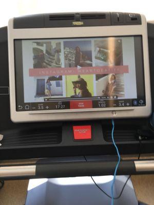 Watching YouTube while working out. Nice