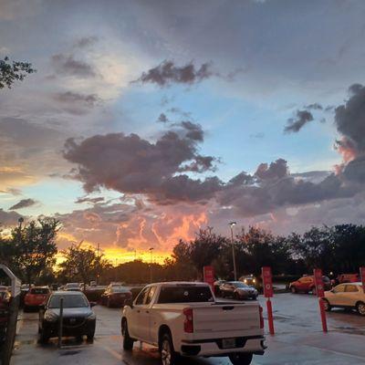 Stunning sky from the parking lot