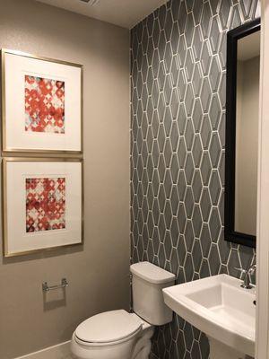 Custom tile accent wall