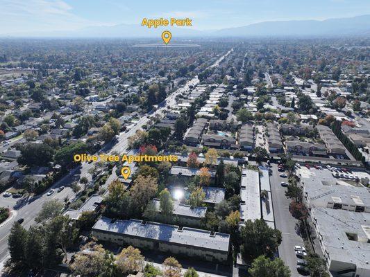 Only 1.1 miles away from Apple Park!