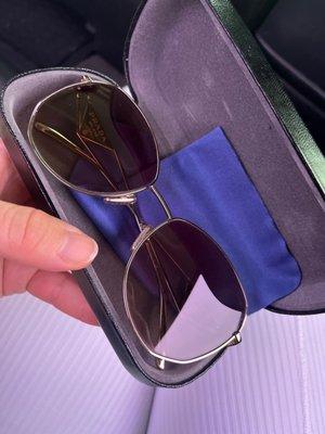 sunglasses with new case!