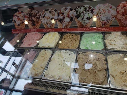 Different ice cream flavors