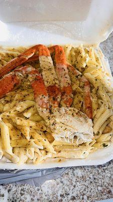 Crab and 24. Crab & Shrimp Alfredo Pasta