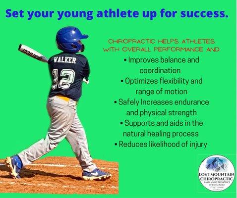 Help your young athlete achieve excellence.