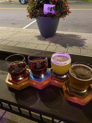 Flight of mead and beer