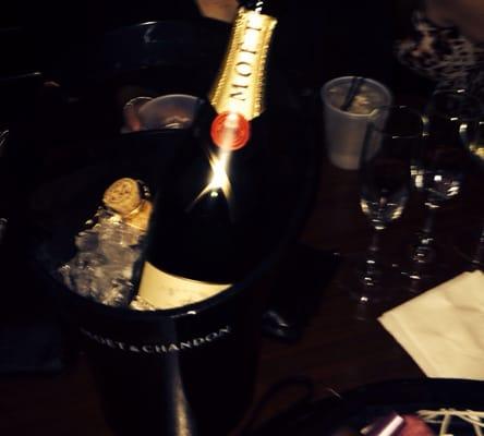 Bottle Service! Moët ... Yum!