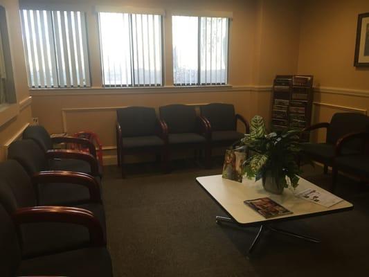 We have a comfortable waiting room for you to relax while you wait for the dentist.