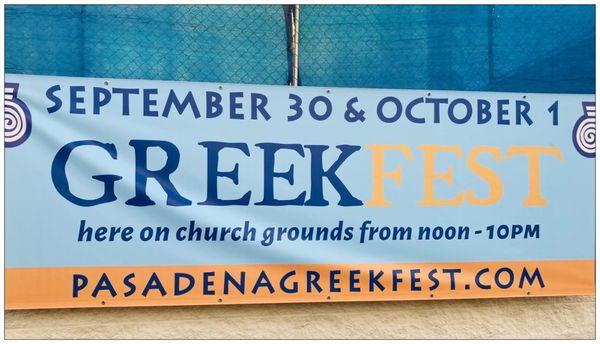 Welcome to Pasadena GREEKFEST 2023.