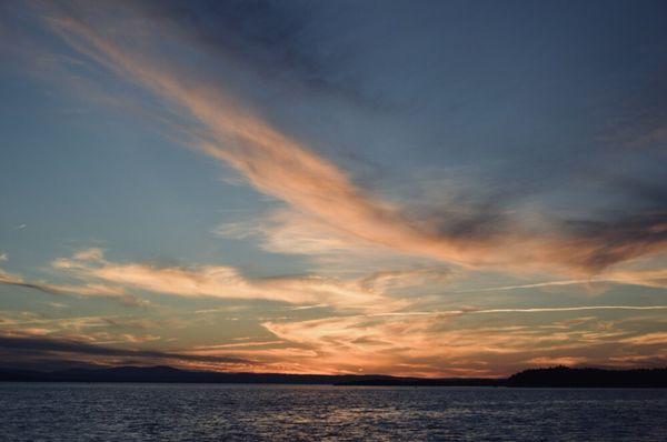 Sunset from the sailboat